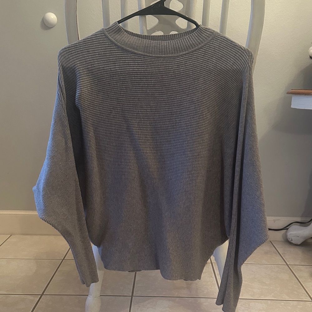 HYFVE Charcoal Ribbed Crew Neck Sweater